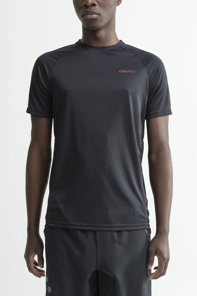 high neck run and train tee