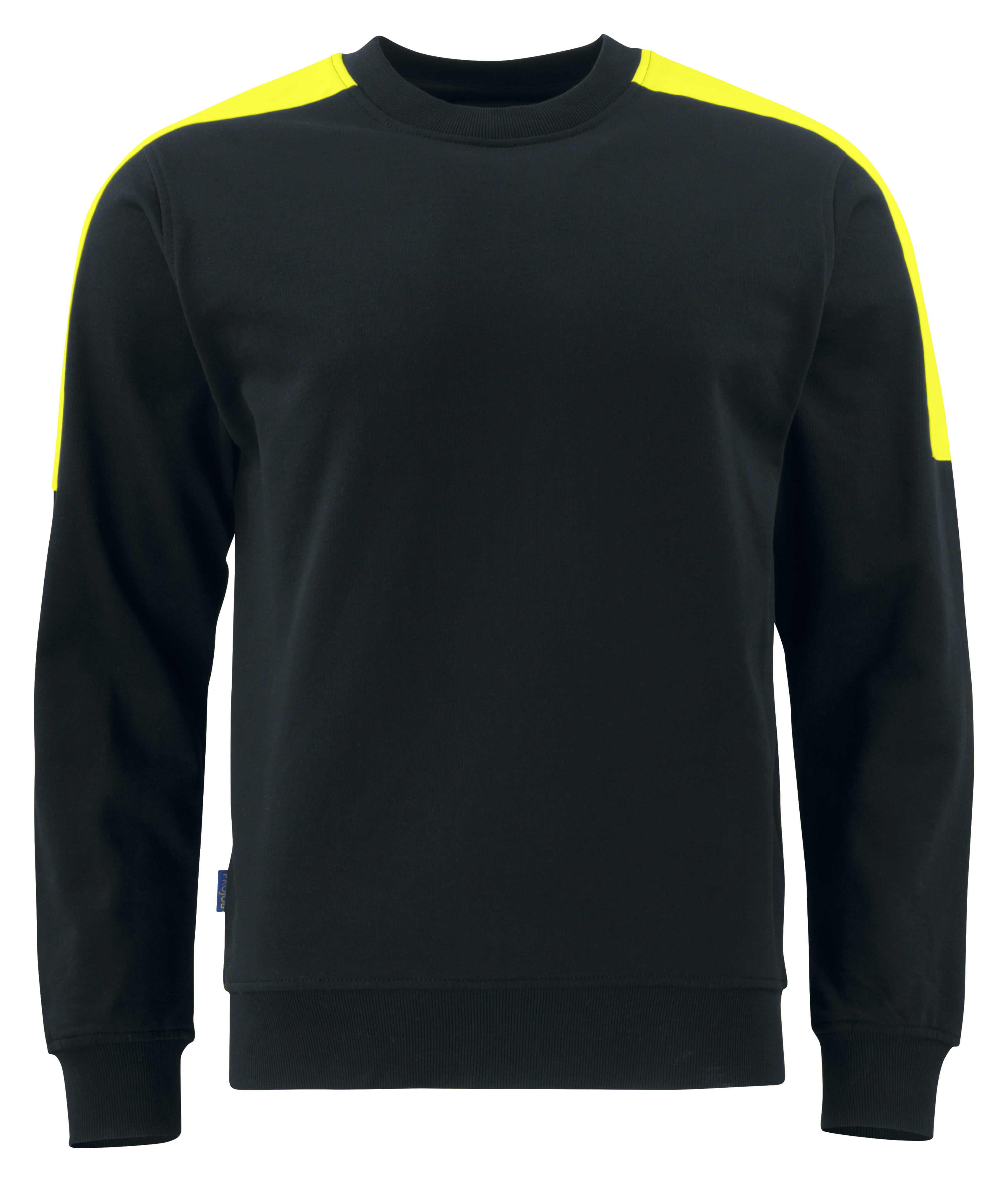 2125 SWEATSHIRT COL ROND BANDES FLUO