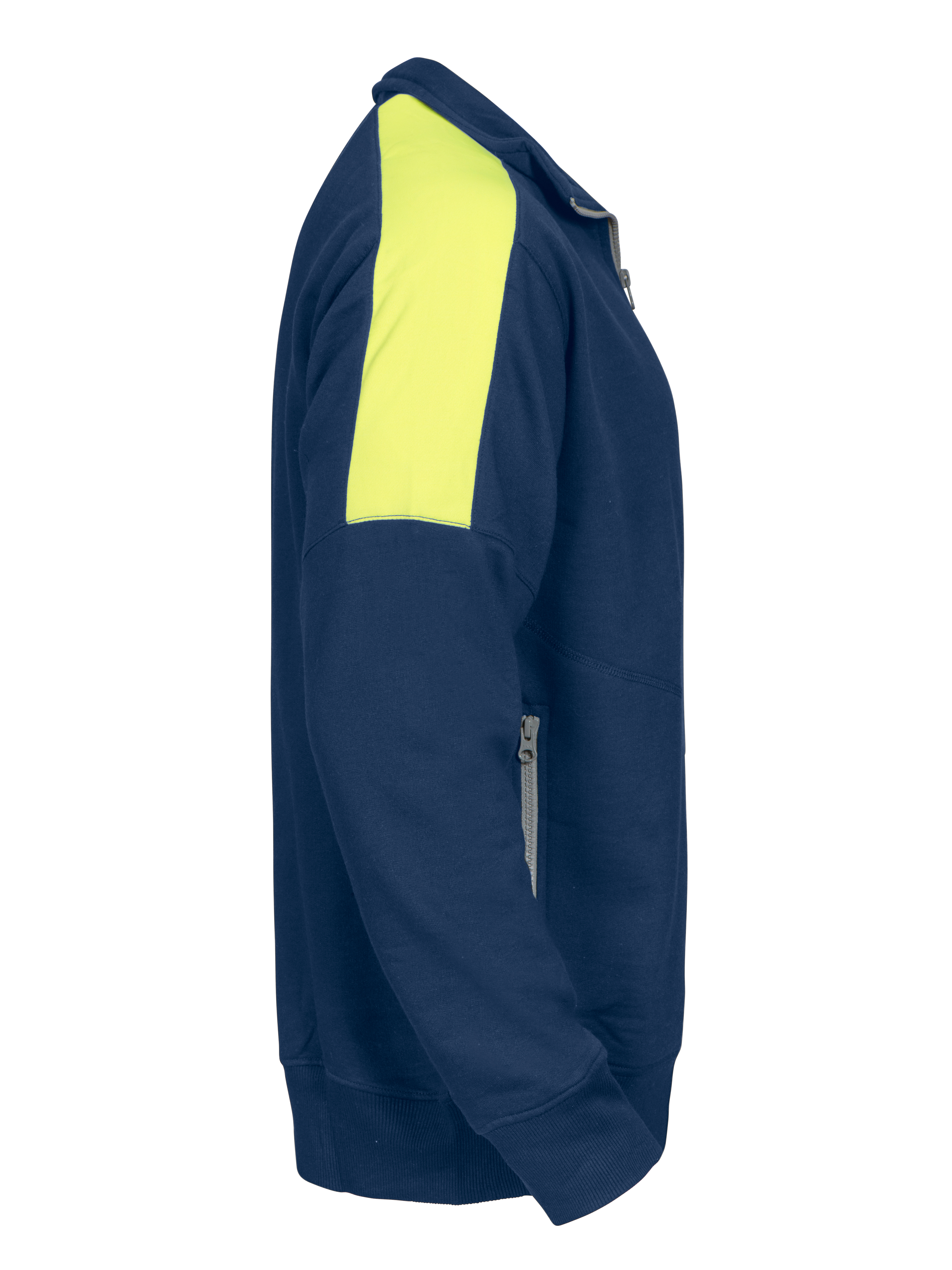2123 SWEATSHIRT FULL ZIP BANDES FLUO - Afbeelding 2