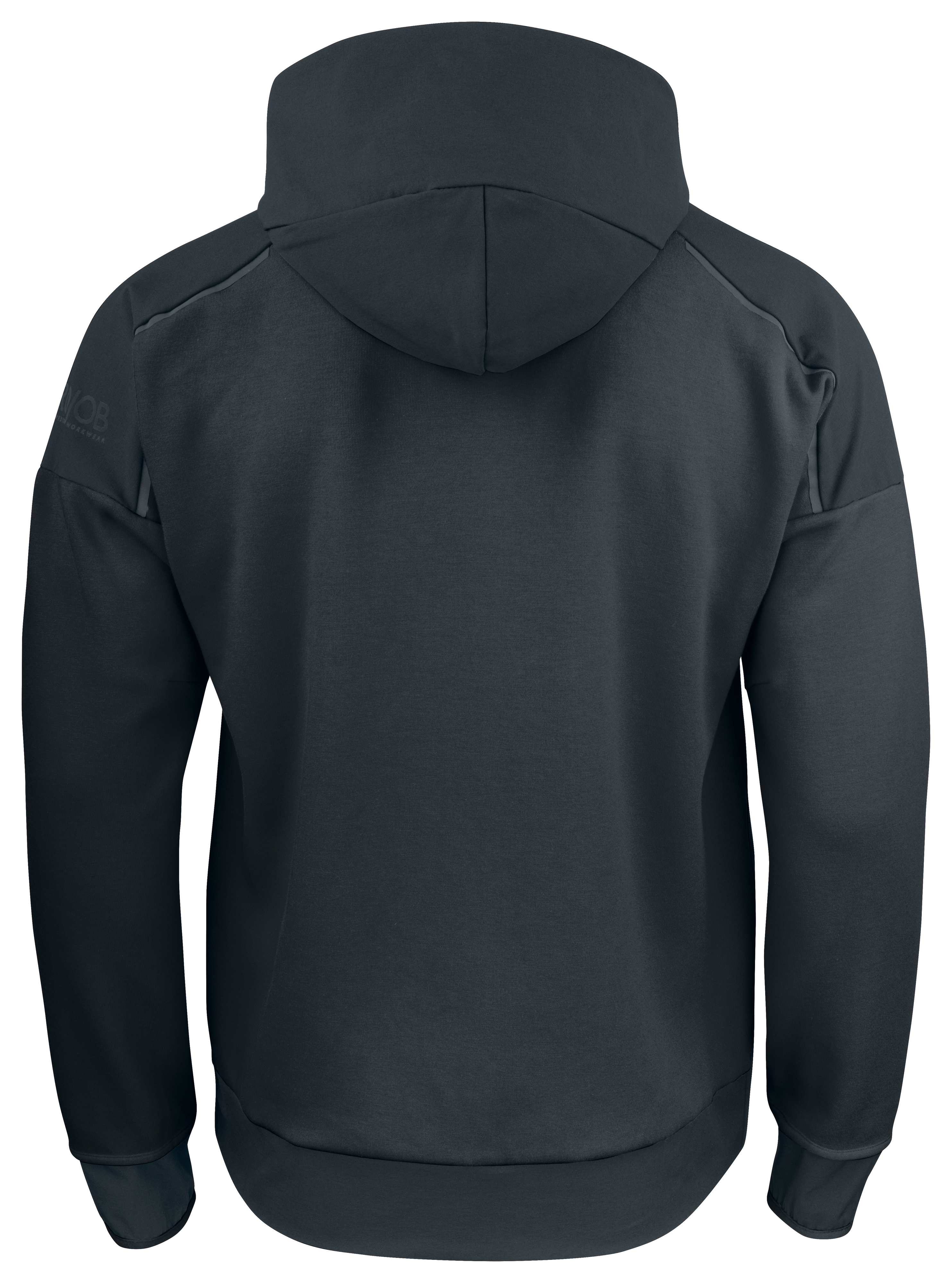3120 SWEATHSIRT BI MATIERE CAPUCHE CONTRASTEE - Afbeelding 6