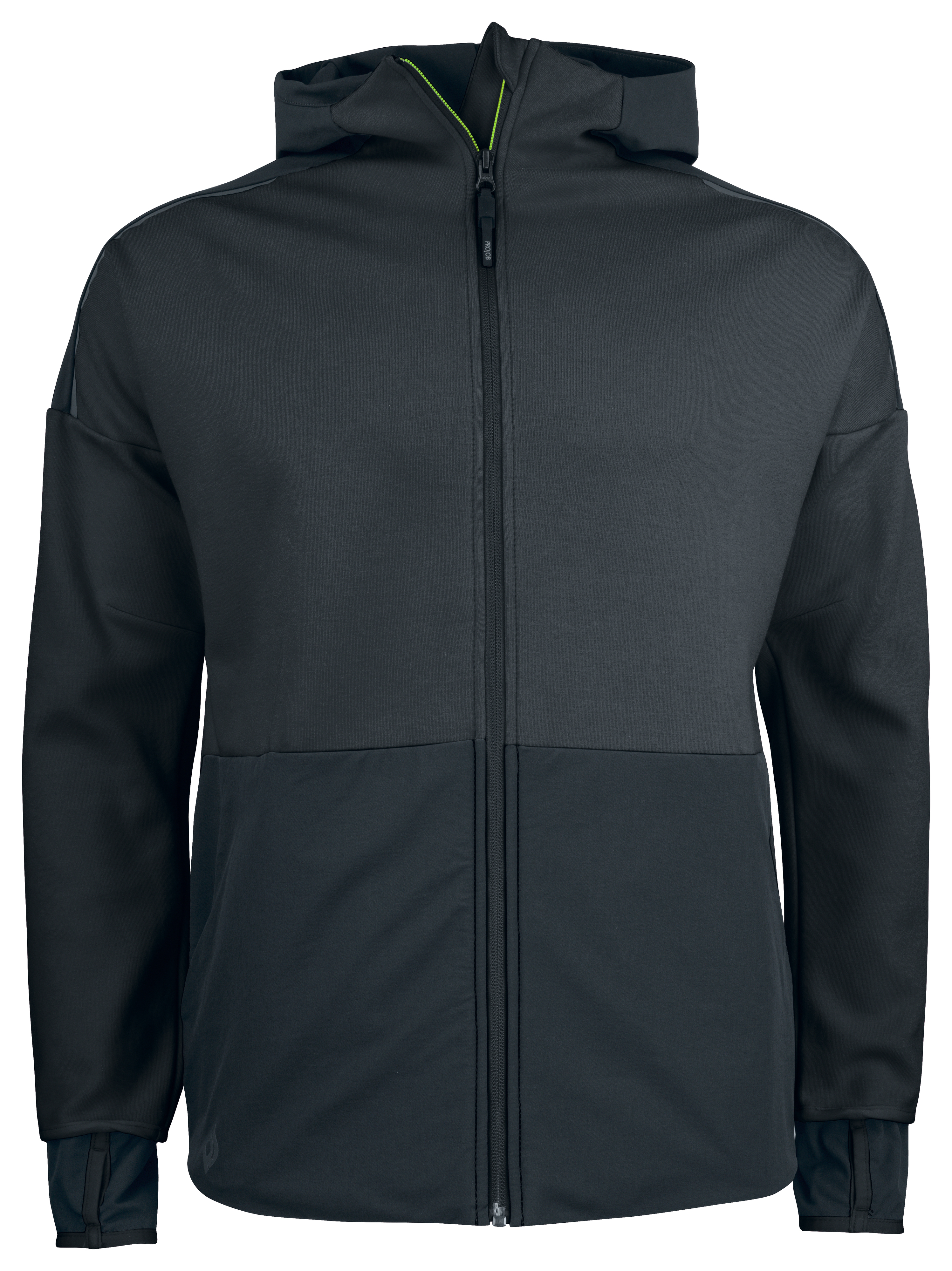 3120 SWEATHSIRT BI MATIERE CAPUCHE CONTRASTEE - Afbeelding 5