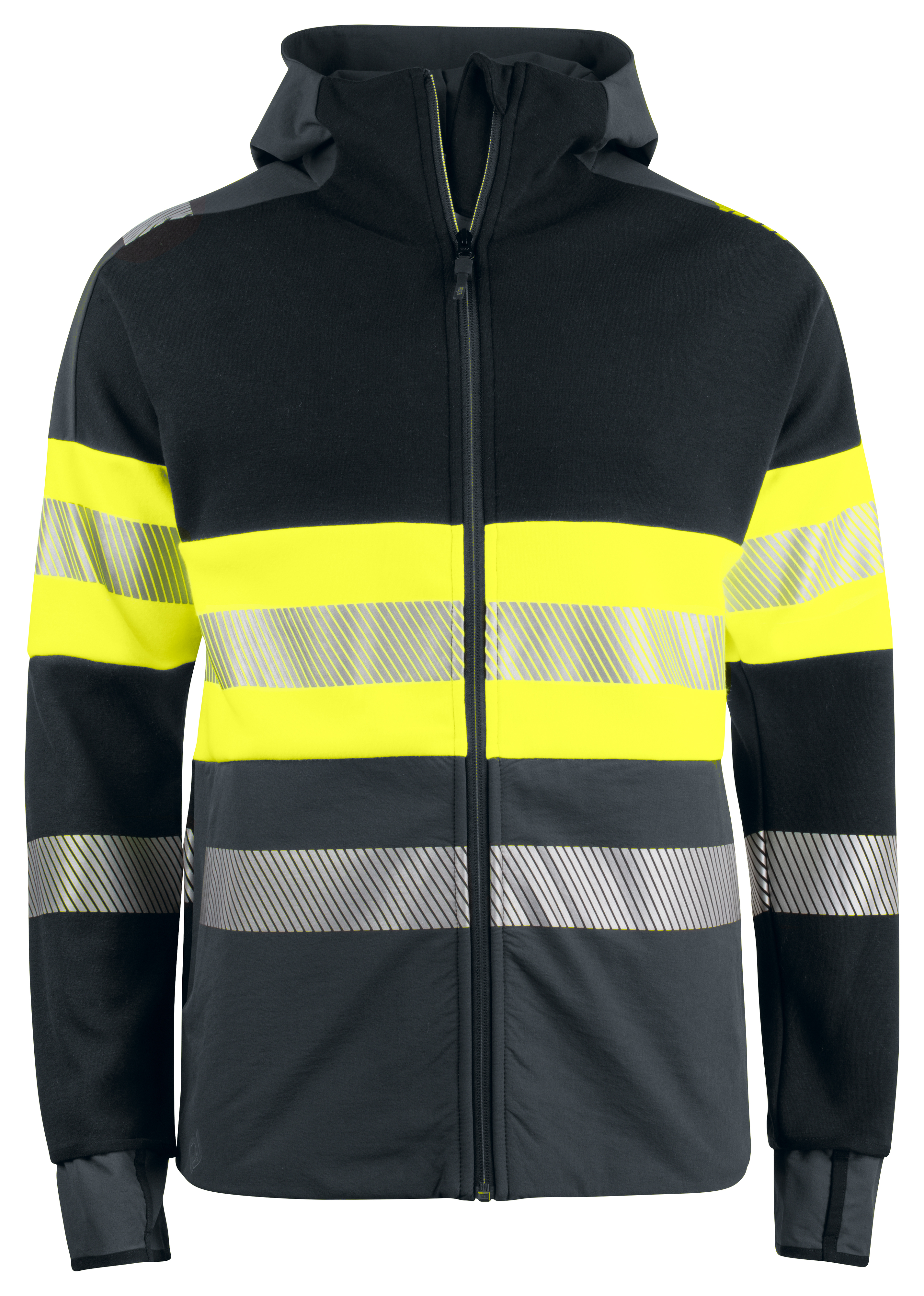 6122 SWEATSHIRT FULL ZIP CAPUCHE EN ISO 20471 CLASSE 1