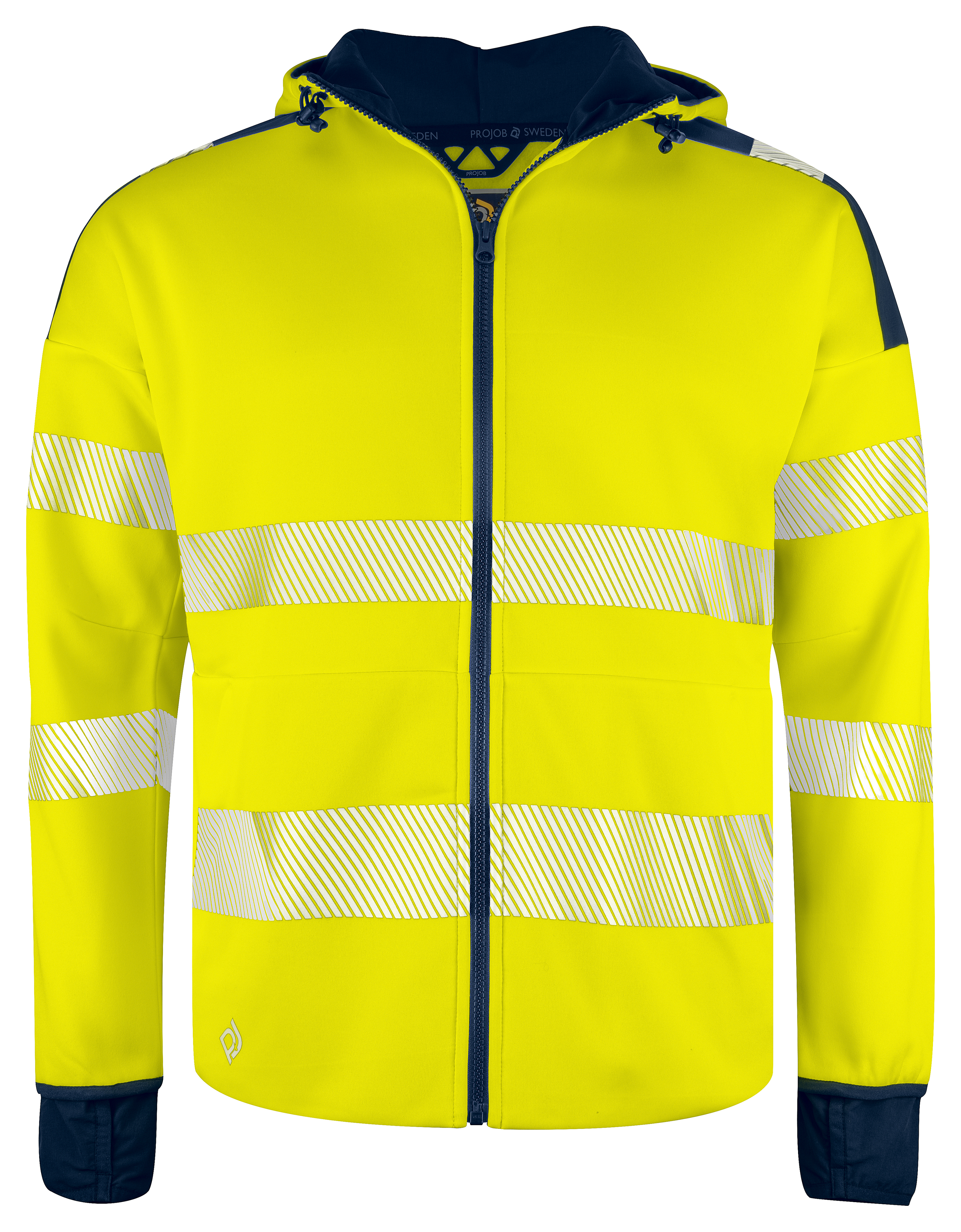 6110 SWEATSHIRT FULL ZIP CAPUCHE - EN ISO 20471 CLASSE 3/2