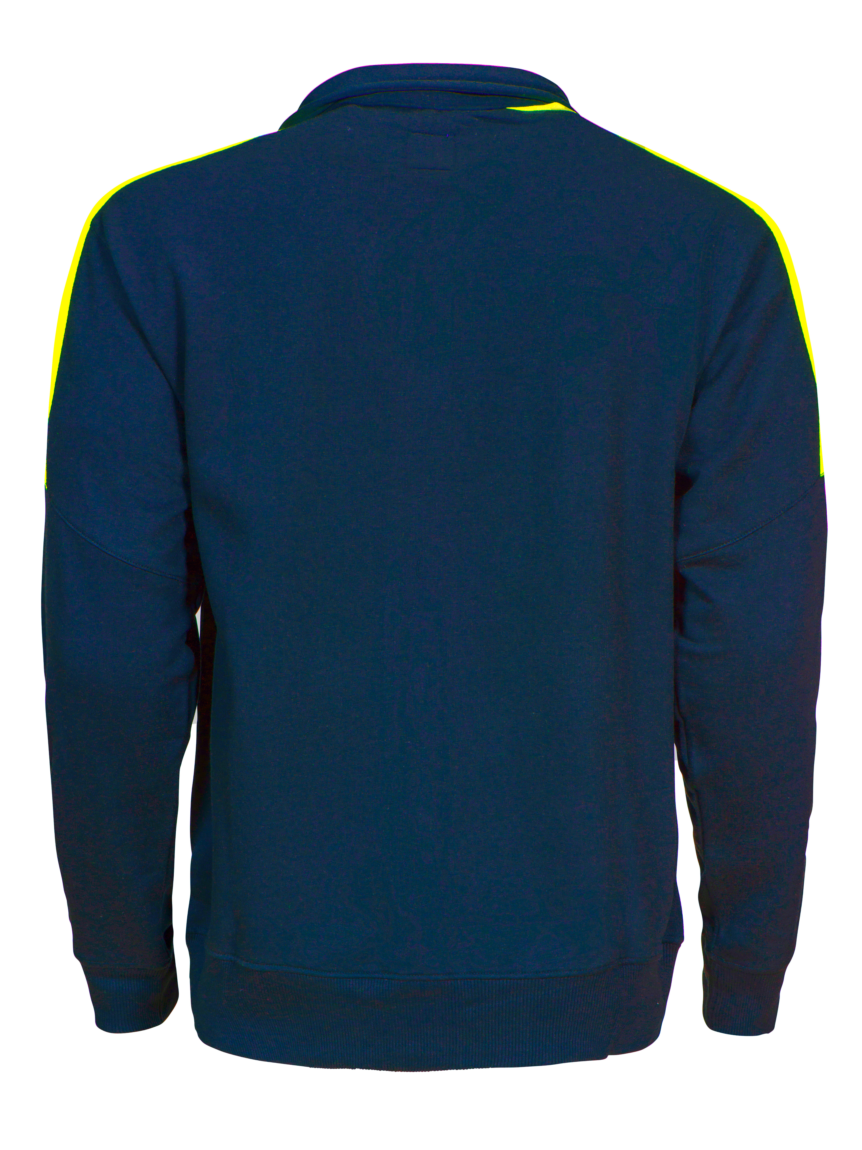 2123 SWEATSHIRT FULL ZIP BANDES FLUO - Afbeelding 3