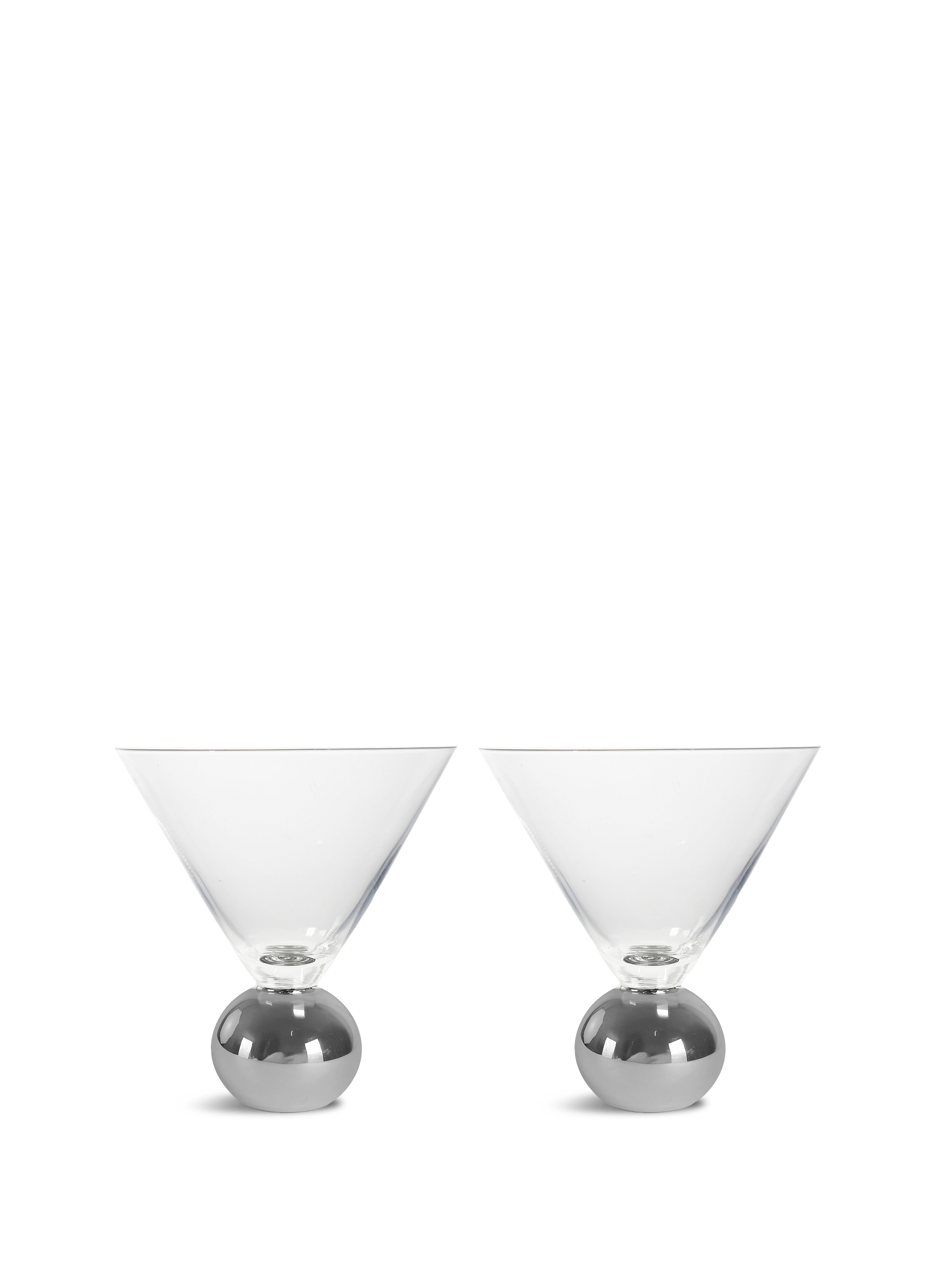 Glass Spice 2pcs/set Clear/silver