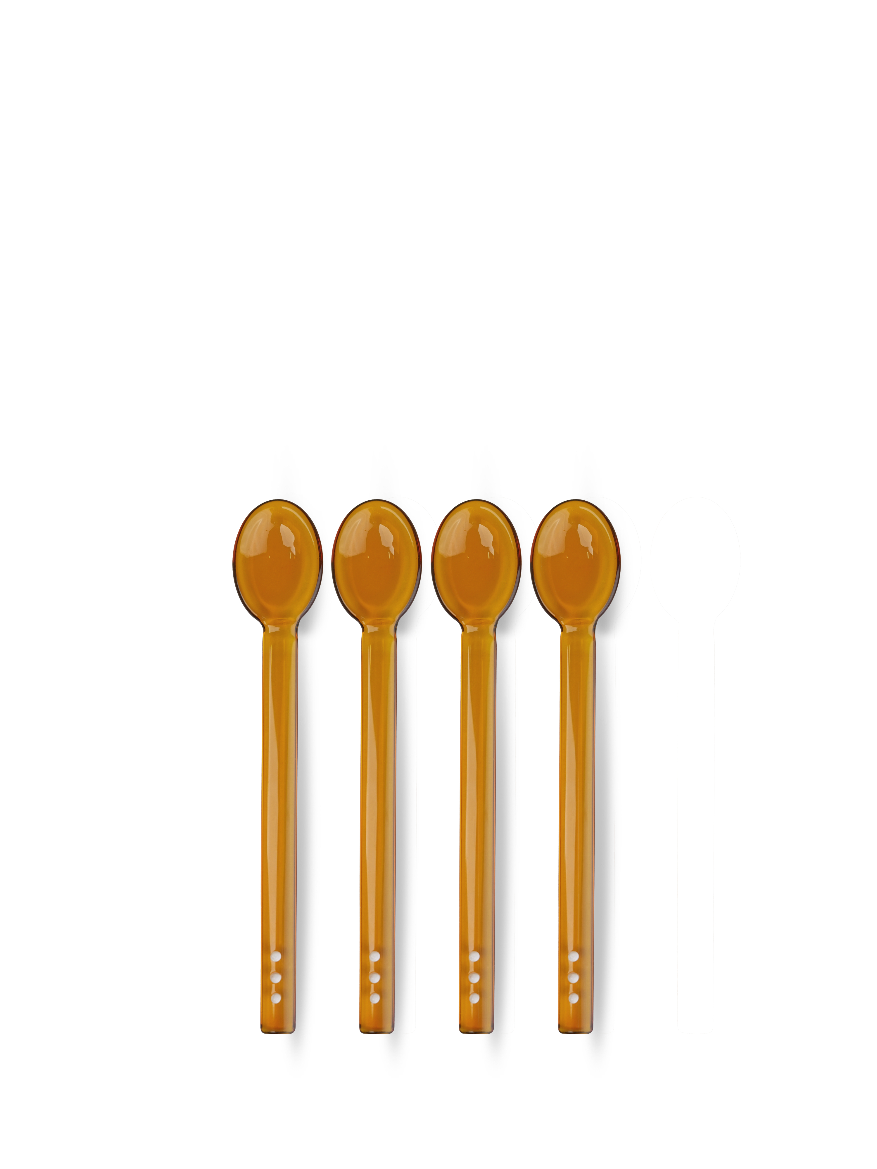 Spoon Dotti 4pcs/set Amber