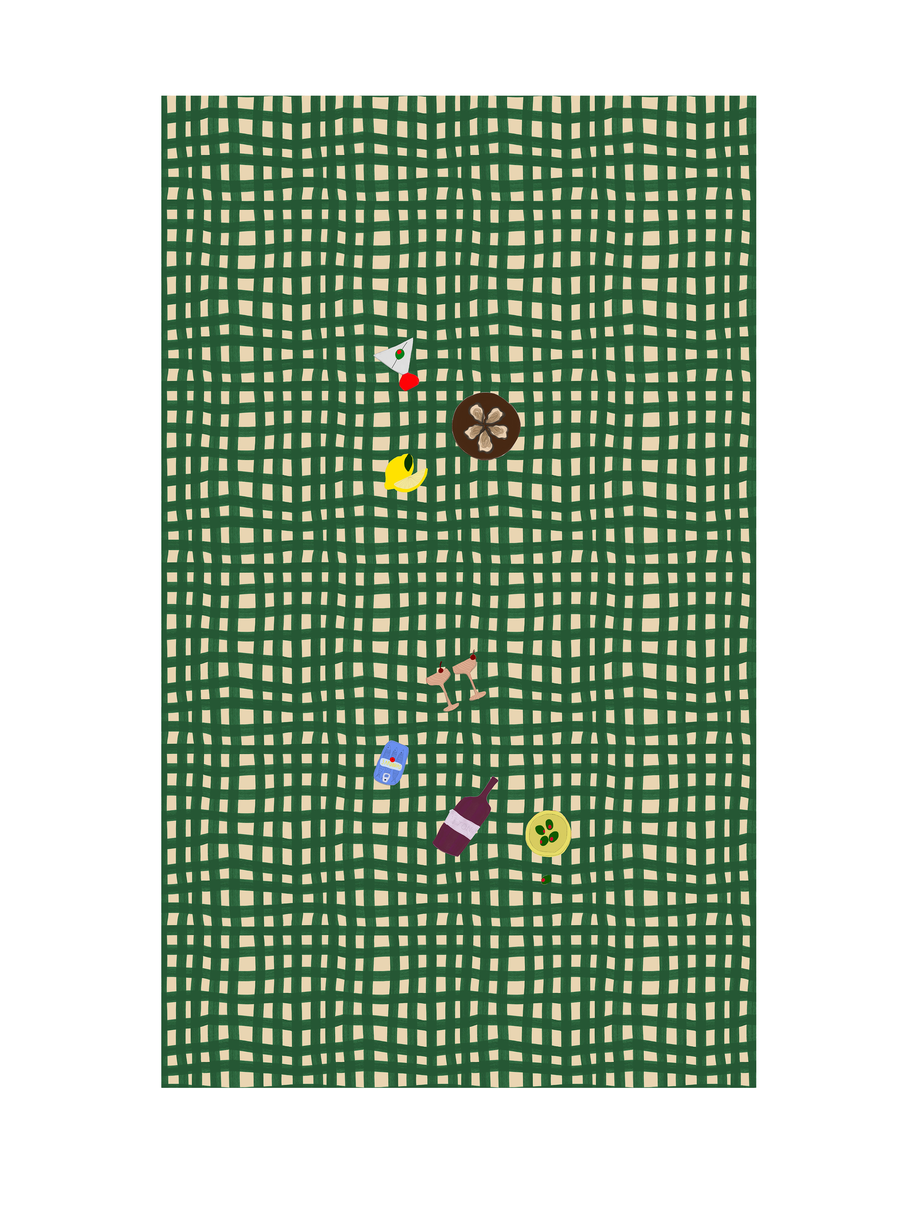 Table cloth Sera Green