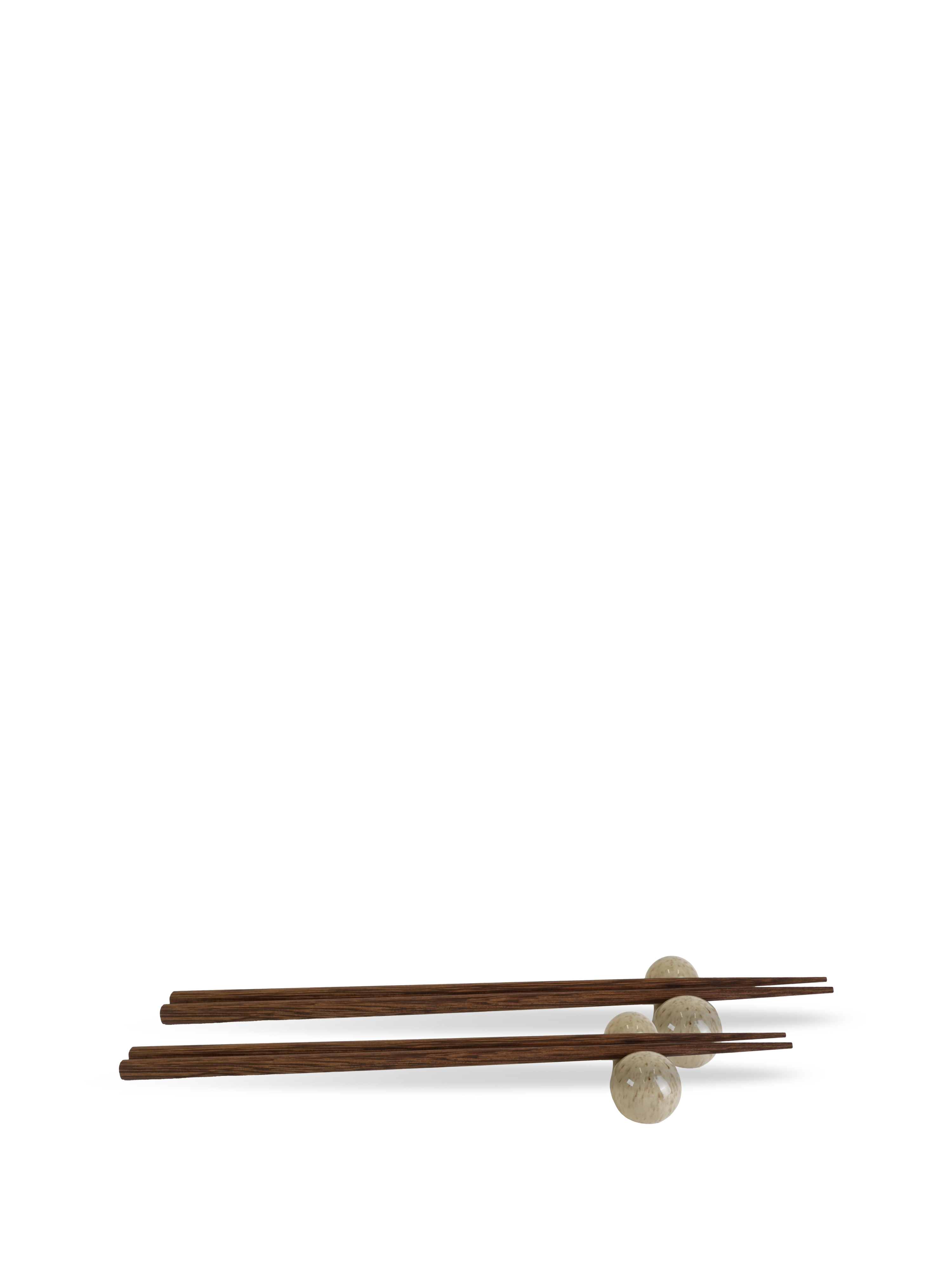 Chopsticks with holders Porto 2set/box Beige