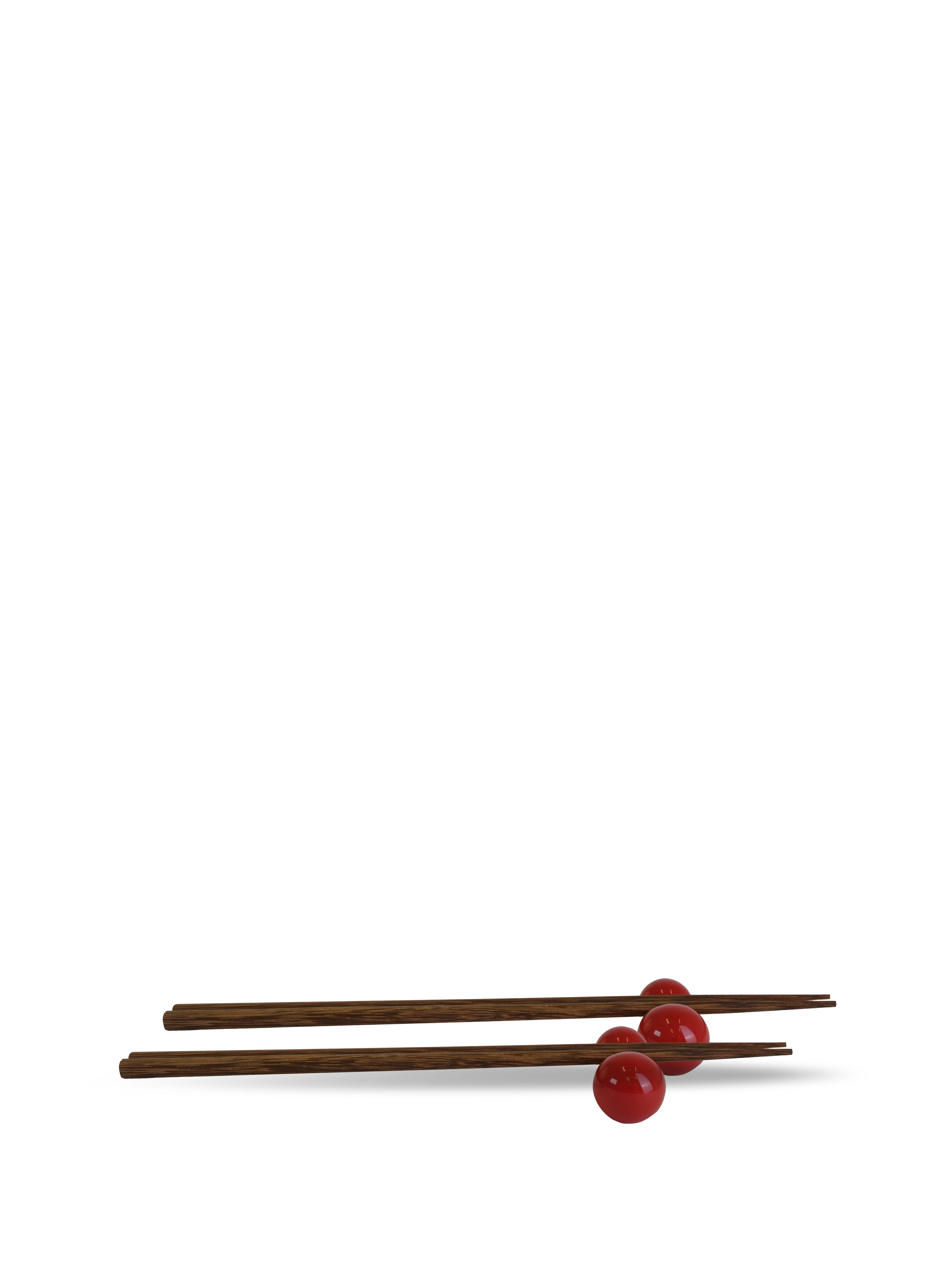 Chopsticks with holders Porto 2set/box Red