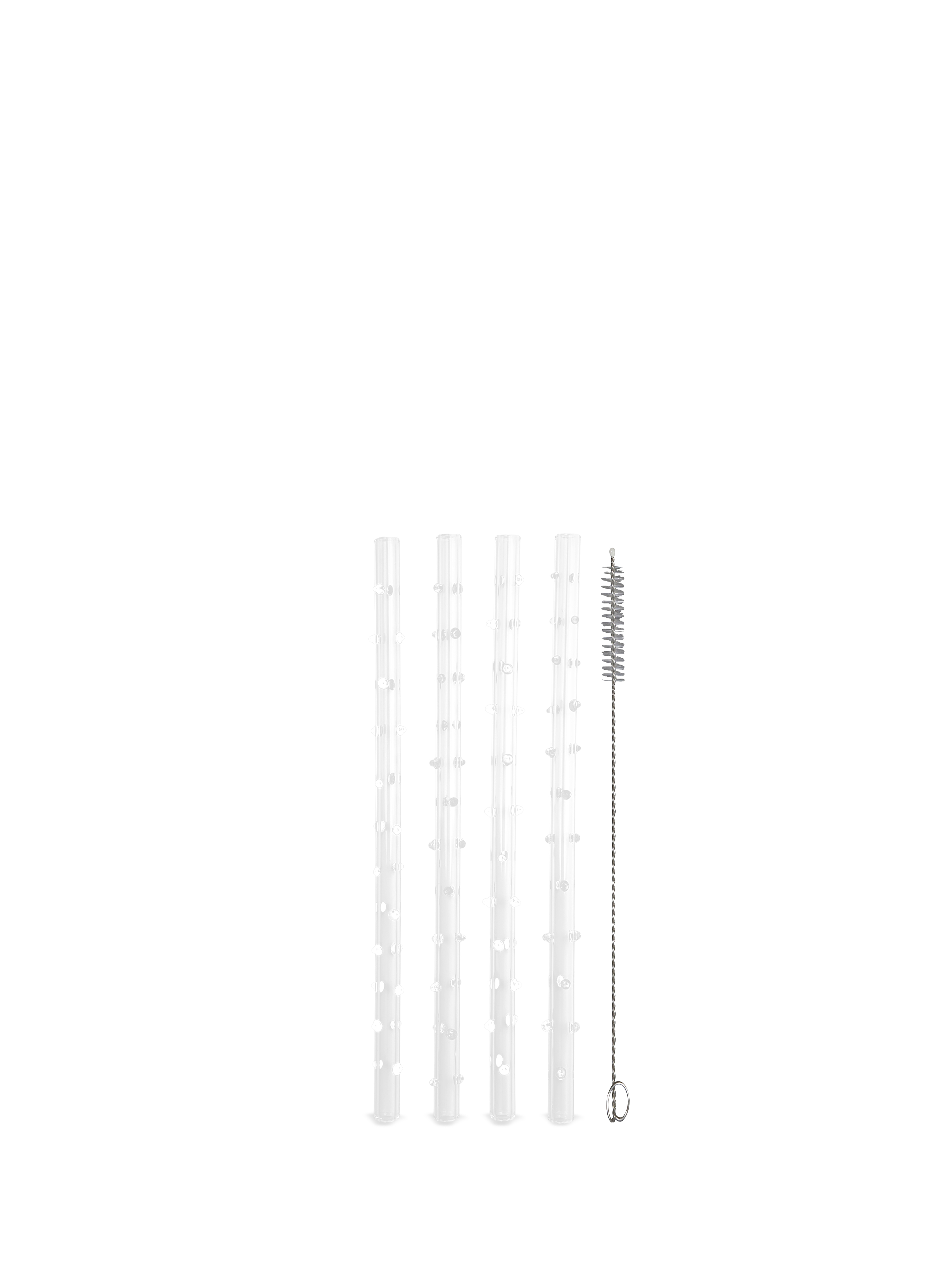 Straws Dotti 4pcs/set White