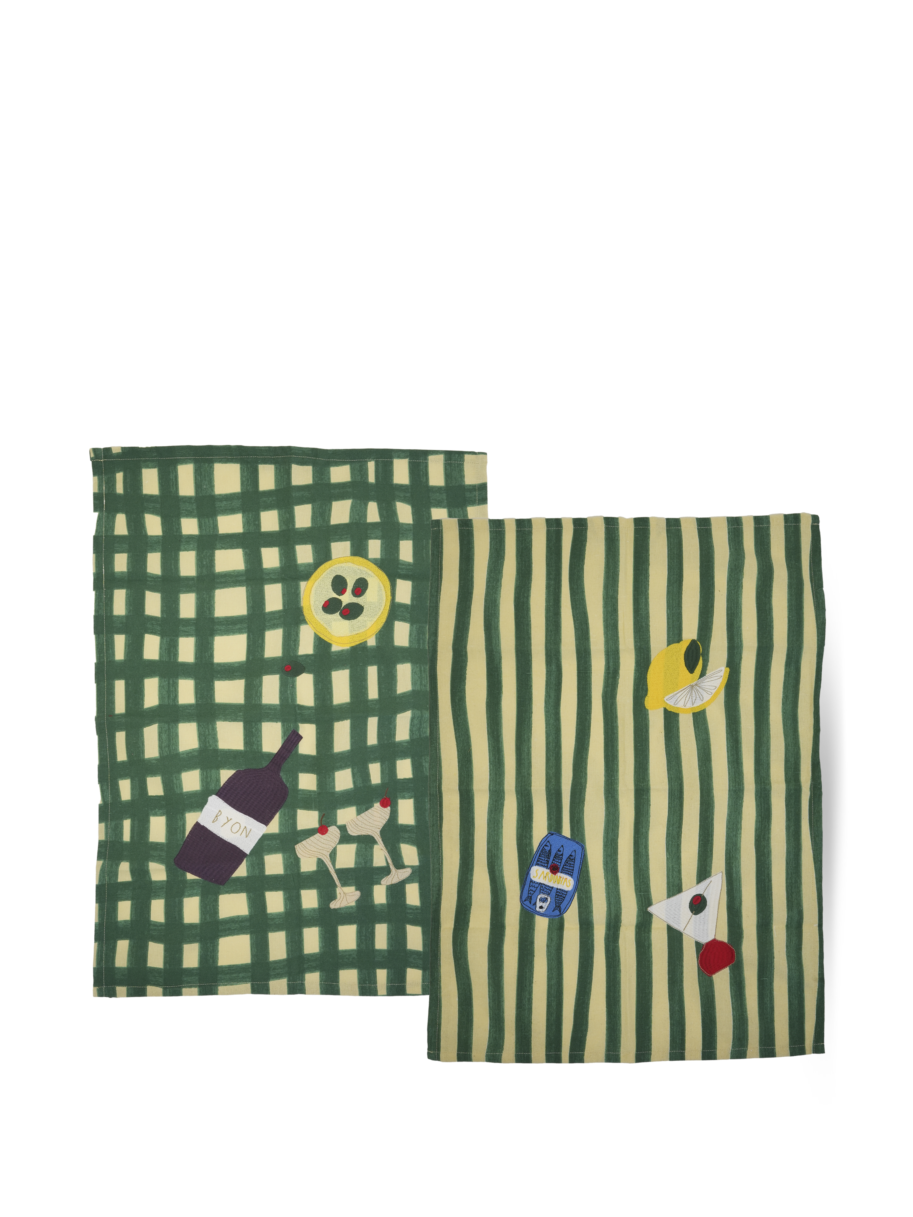 Kitchen towel Sera 2pcs/set Green