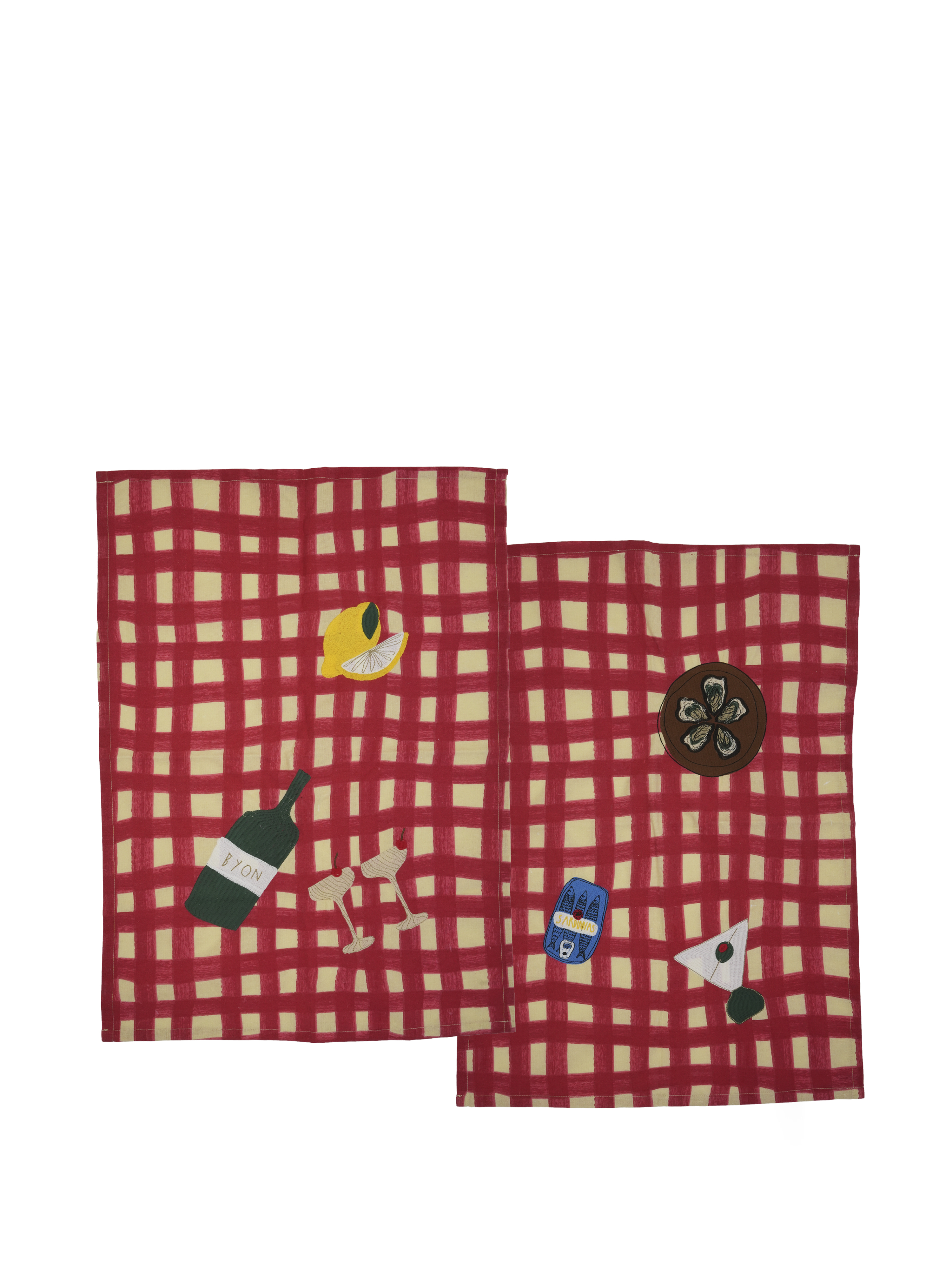 Kitchen towel Sera 2pcs/set Red