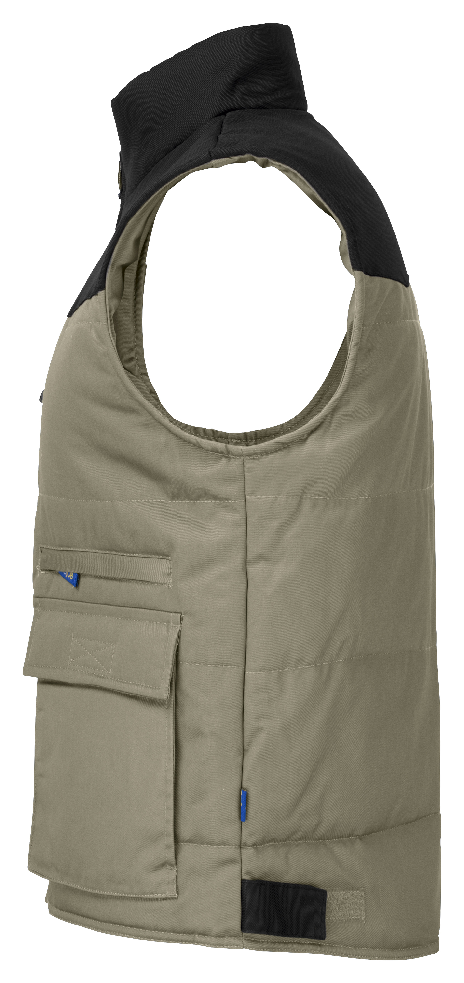 2806 VESTE SANS MANCHE DOUBLEE MULTIPOCHES EPAULES CONTRASTEES - Image 3