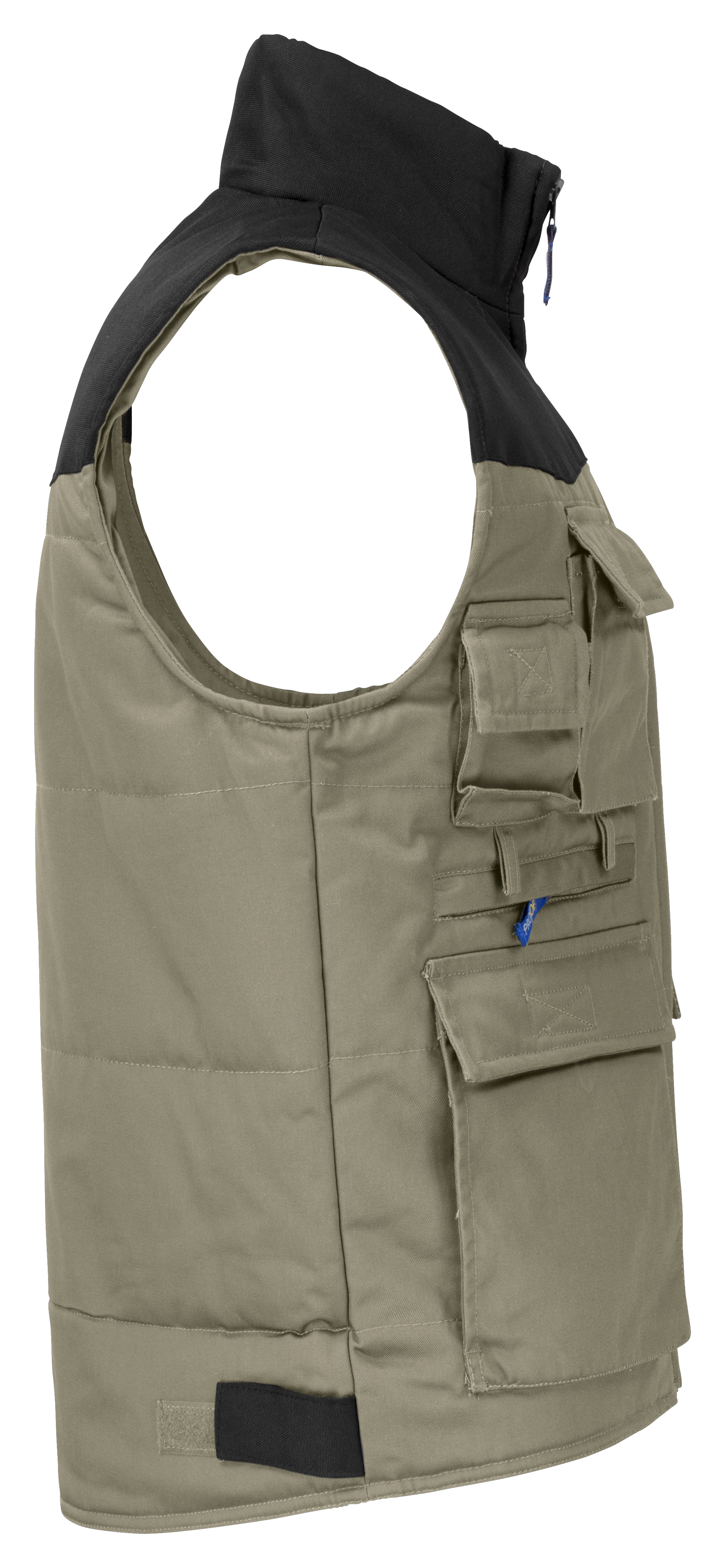 2806 VESTE SANS MANCHE DOUBLEE MULTIPOCHES EPAULES CONTRASTEES - Image 4