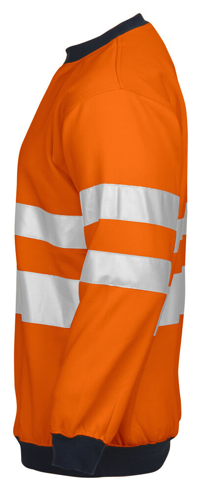 Projob 6101 SWEATSHIRT EN ISO 20471 KLASSE 3 - Orange/Black [1799] / XS