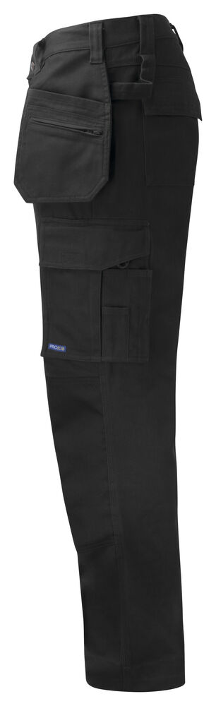 Projob 5530 BUKSER 100% BOMULD - Black/Yellow [99] / D84