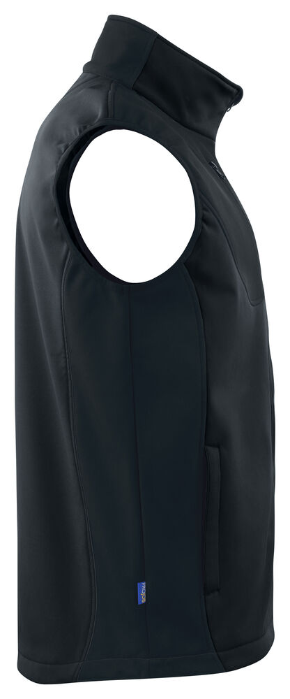 Projob 3702 SOFTSHELL VEST - Black/Yellow [99] / XS