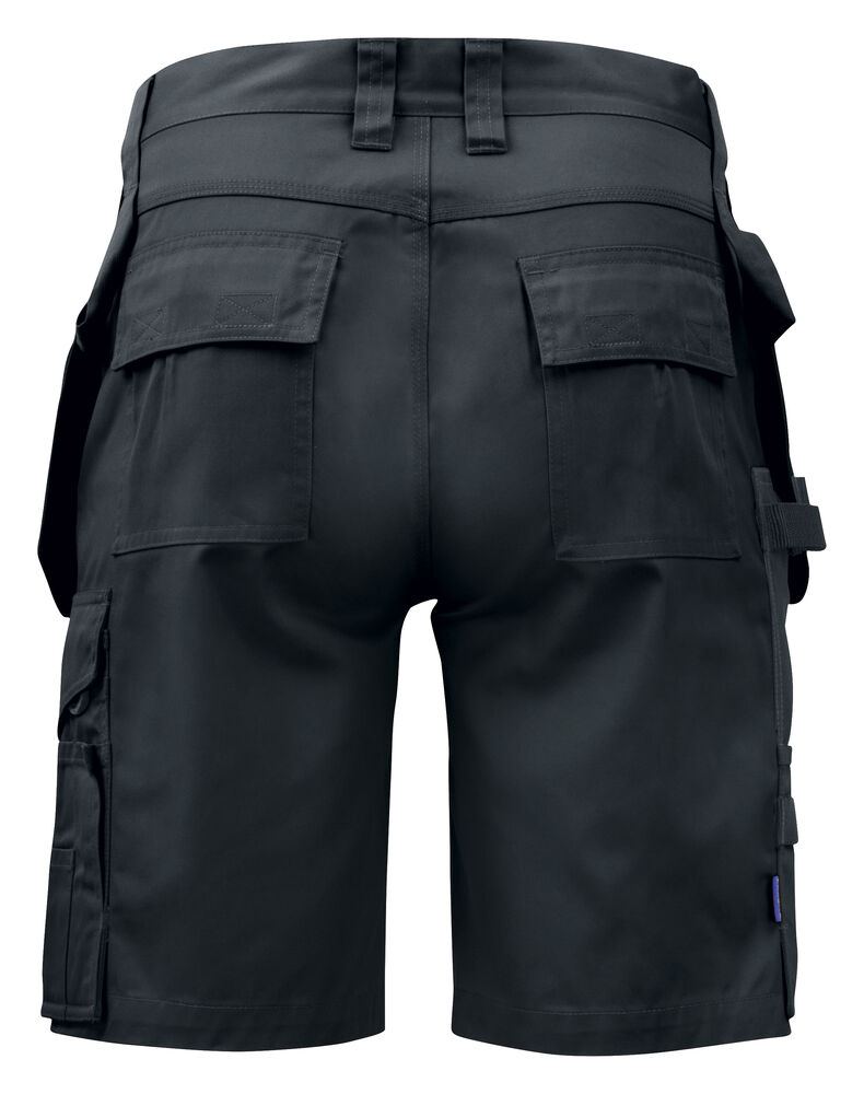 Projob 5535 ARBEJDSSHORTS POLYESTER/BOMULD - Black/Yellow [99] / C42