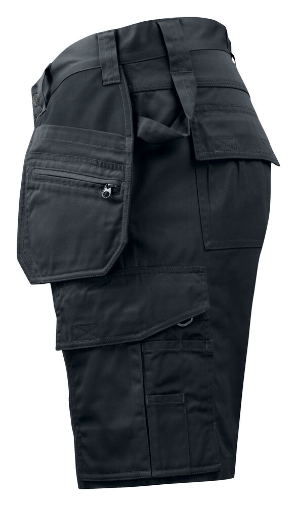 Projob 5535 ARBEJDSSHORTS POLYESTER/BOMULD - Black/Yellow [99] / C42