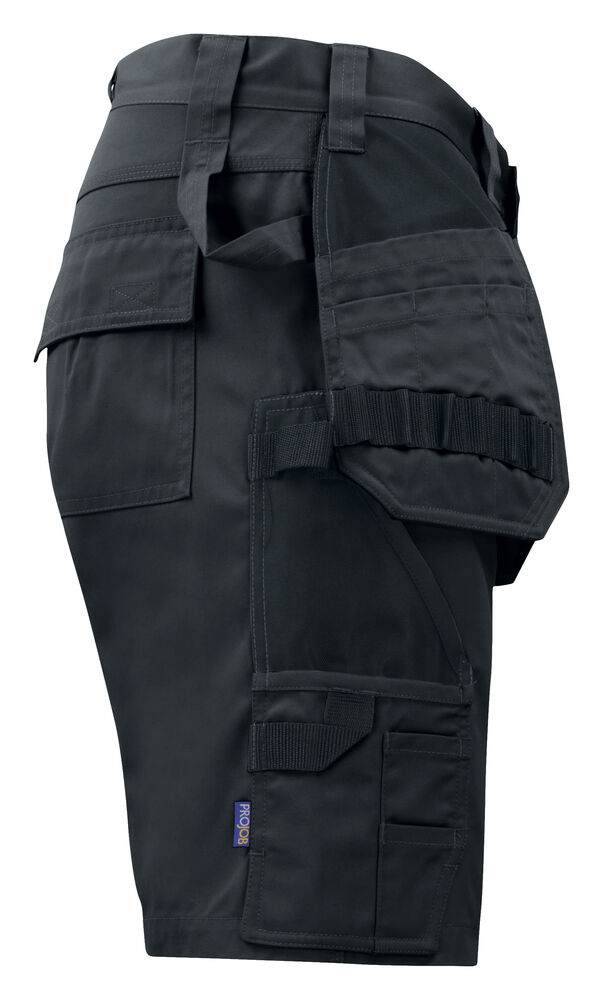 Projob 5535 ARBEJDSSHORTS POLYESTER/BOMULD - Black/Yellow [99] / C42