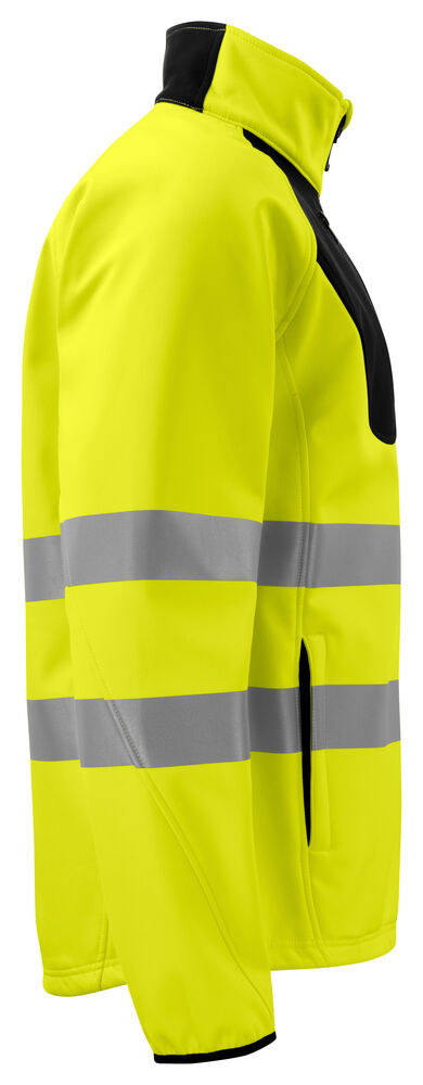 Projob 6432 SOFTSHELLJAKKE EN ISO 20471 KLASSE 3/2 - Yellow/Black [11] / XS