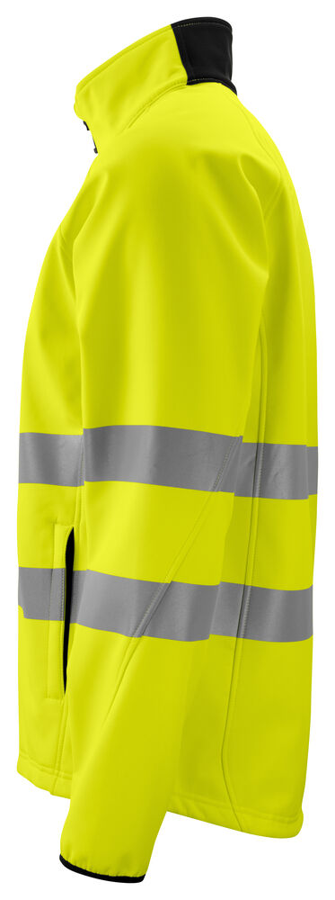 Projob 6432 SOFTSHELLJAKKE EN ISO 20471 KLASSE 3/2 - Yellow/Black [11] / XS