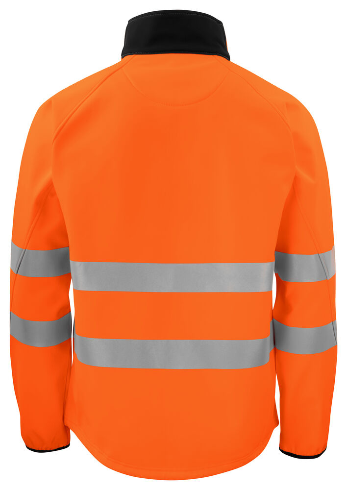 Projob 6432 SOFTSHELLJAKKE EN ISO 20471 KLASSE 3/2 - Orange/Black [1799] / XS