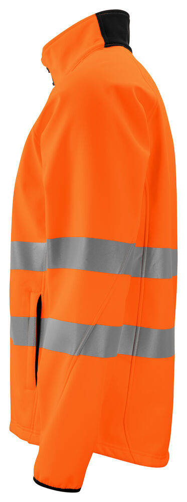 Projob 6432 SOFTSHELLJAKKE EN ISO 20471 KLASSE 3/2 - Orange/Black [1799] / XS