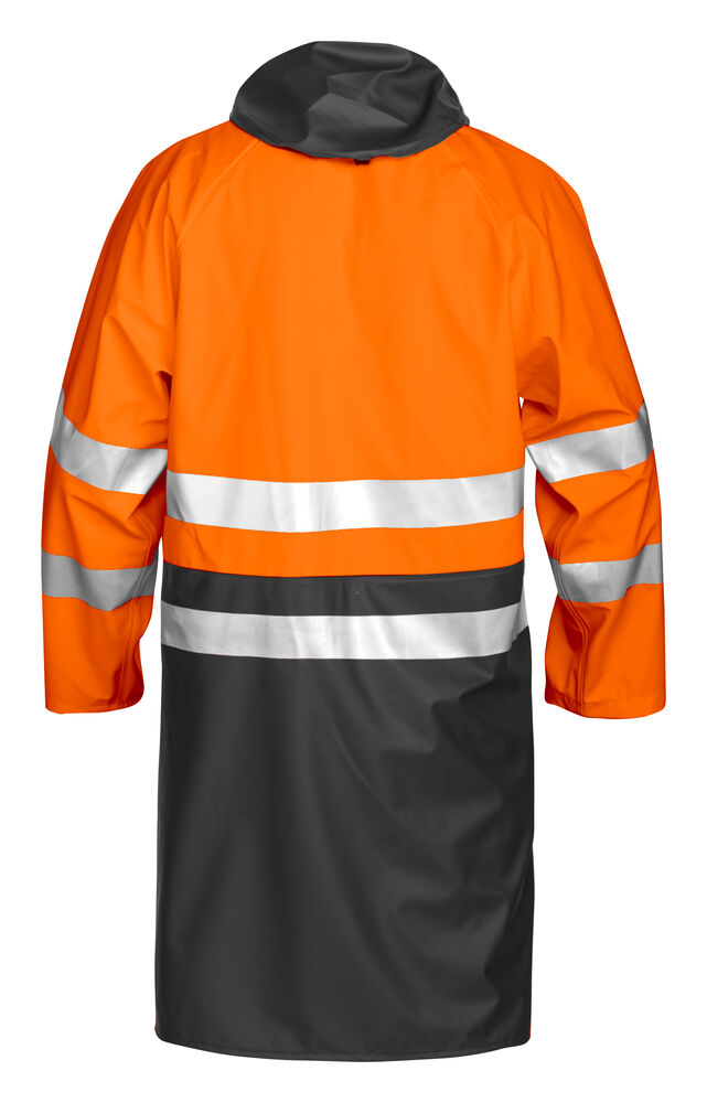 Projob 6403 REGNJAKKE EN ISO 20471 KLASSE 3 - Orange/Black [1799] / XS