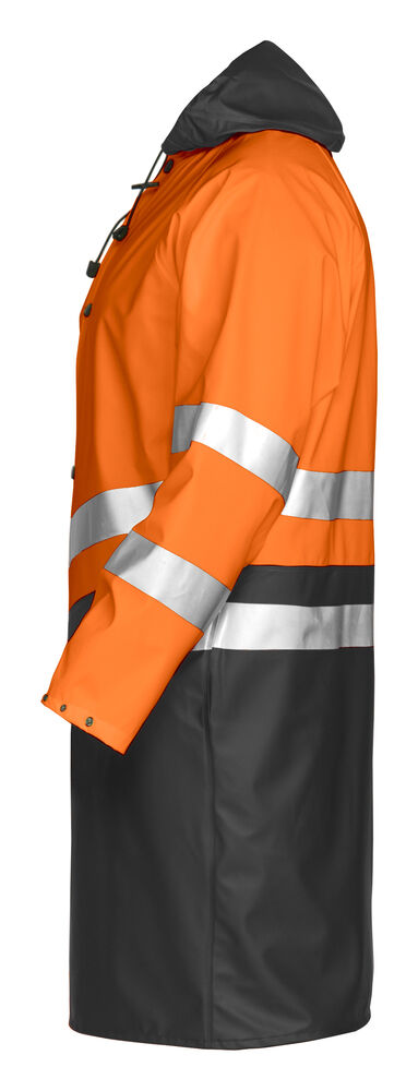 Projob 6403 REGNJAKKE EN ISO 20471 KLASSE 3 - Orange/Black [1799] / XS