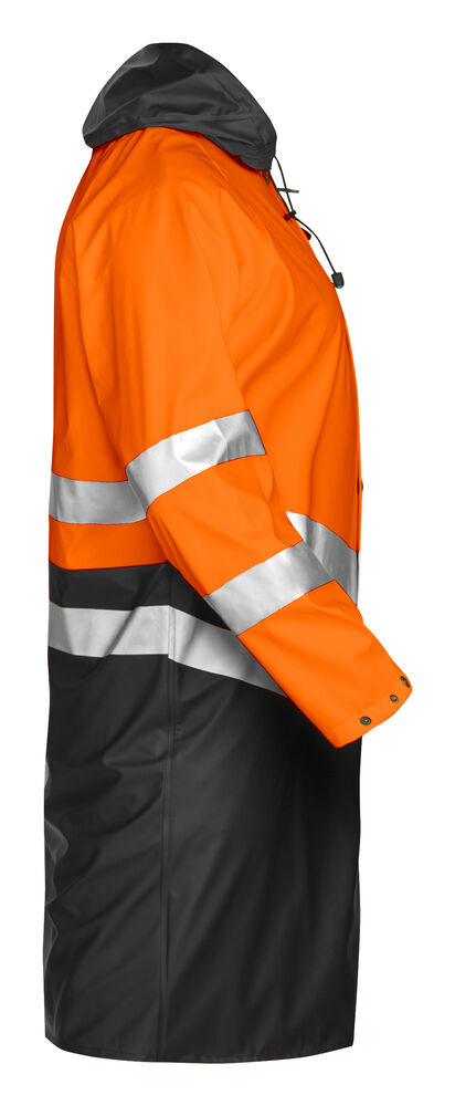 Projob 6403 REGNJAKKE EN ISO 20471 KLASSE 3 - Orange/Black [1799] / XS