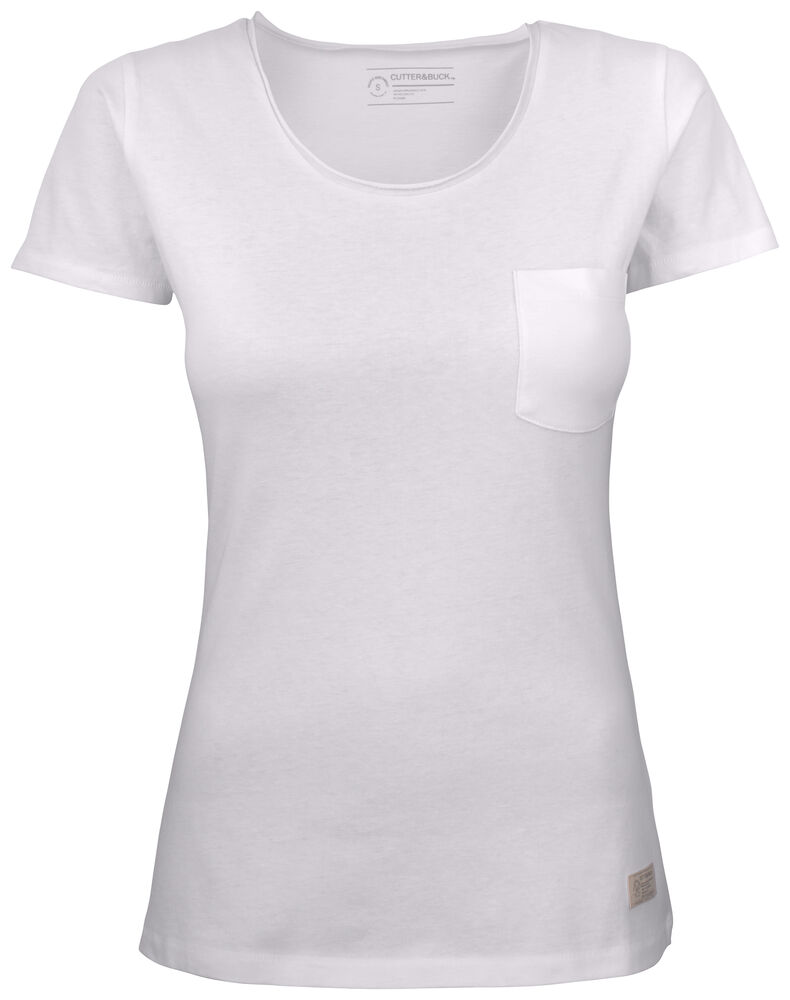 Cutter & Buck Pacific City Tee Ladies - White [00] / XS