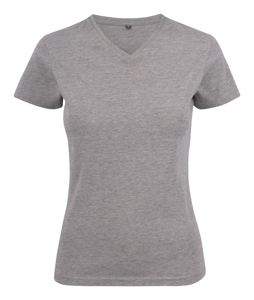 Heavy V-neck Lady från Printer Essentials i Gråmelerad