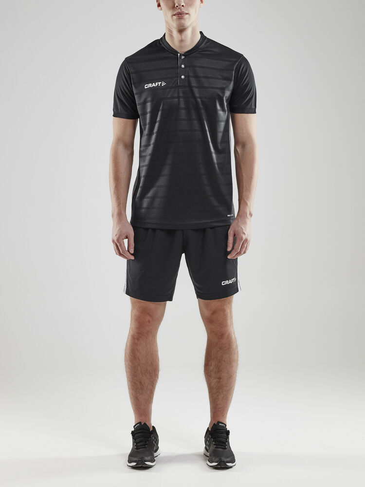 Craft Pro Control Button Jersey M - Black/White AW25 [999900] / XS