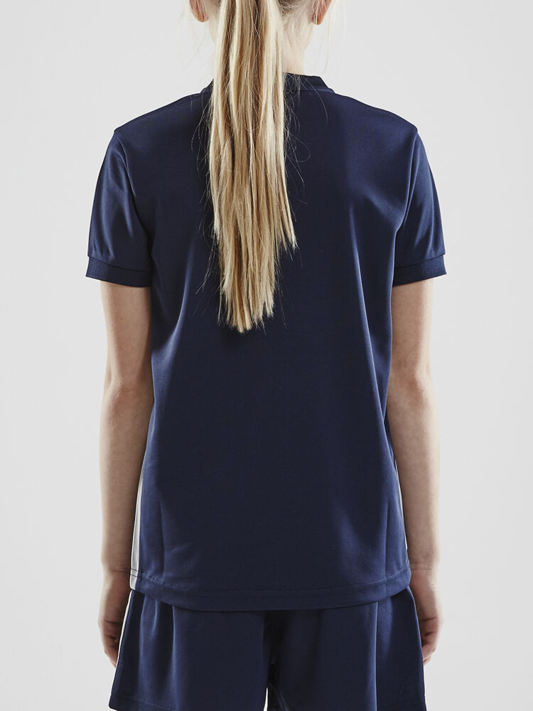 Craft Pro Control Button Jersey Jr - Navy-White [390900] / 122/128