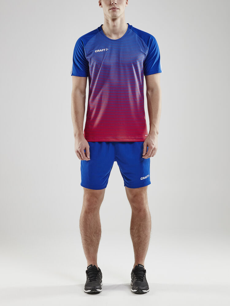 Craft Pro Control Stripe Jersey M - Club Cobolt/Bright Red [346430] / XS