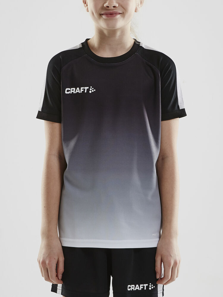Craft Pro Control Fade Jersey Jr - Black/White AW25 [999900] / 122/128
