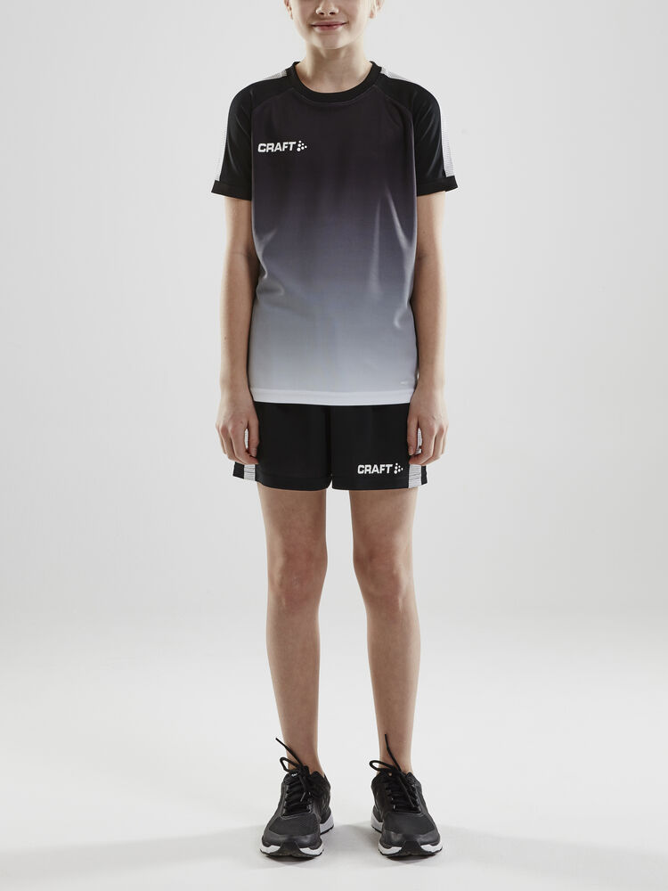 Craft Pro Control Fade Jersey Jr - Black/White AW25 [999900] / 122/128