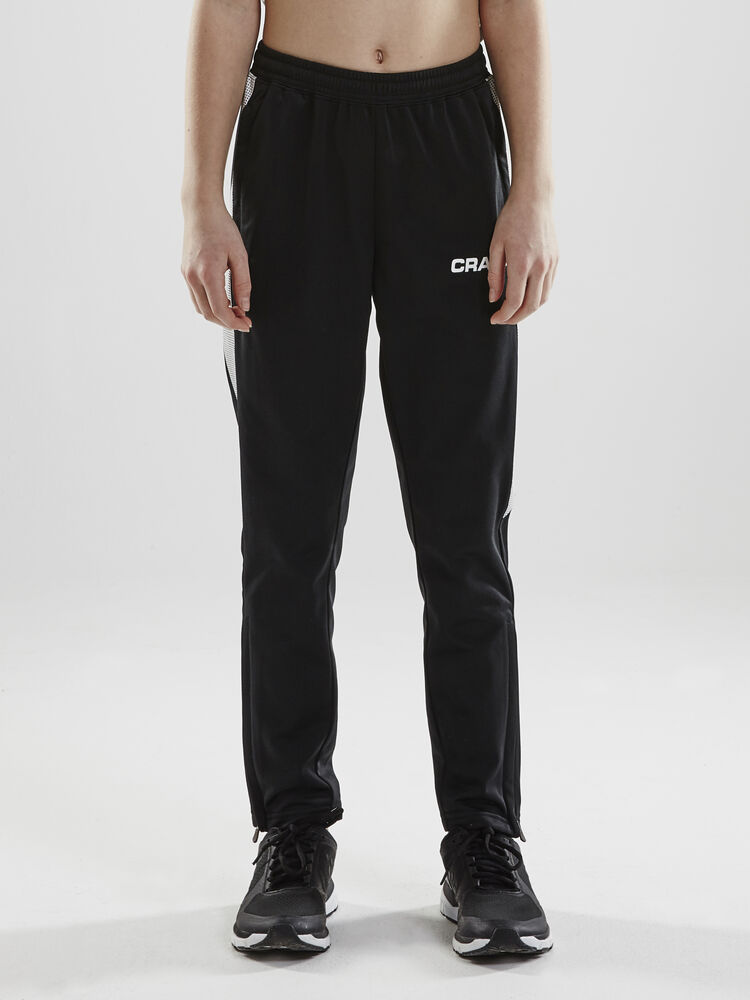Craft Pro Control Pants Jr - Black/White AW25 [999900] / 122/128
