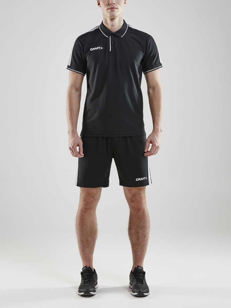 Craft Pro Control Poloshirt M - Black/White AW25 [999900] / XS