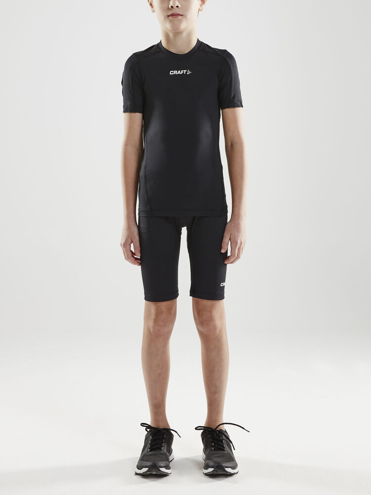 Craft Pro Control Compression Tee Jr - Black AW25 [999000] / 122/128