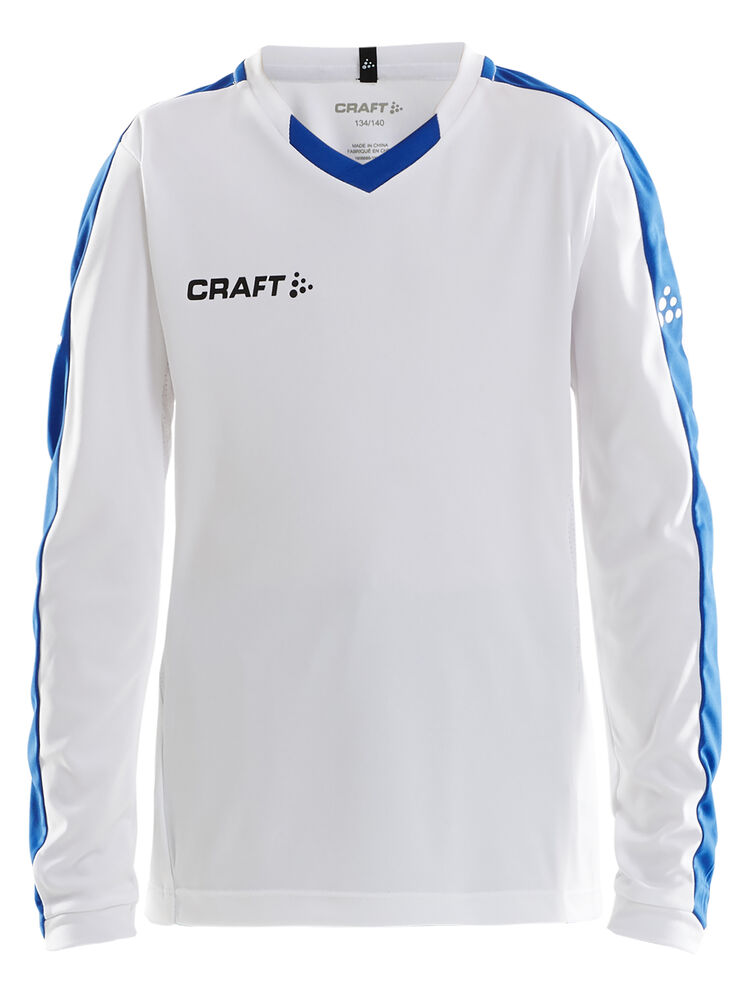 Progress Jersey Contrast LS JR, vit/club cobolt från Craft