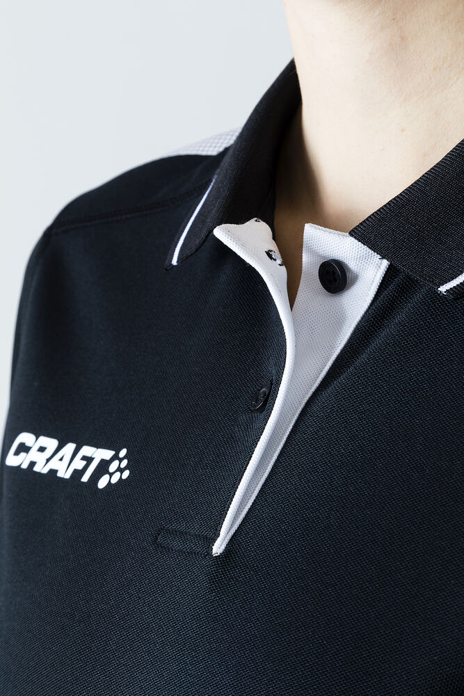 Craft Pro Control Poloshirt W - Black/White AW25 [999900] / XS
