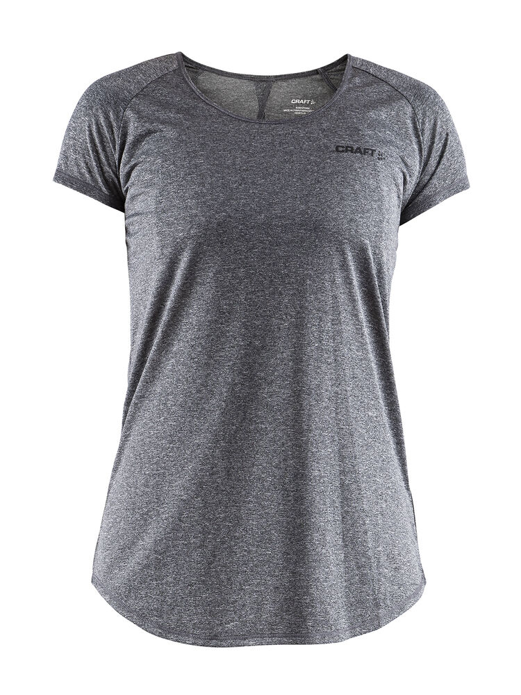 Craft Eaze SS Melange Tee W - BLACK MELANGE [998000] / XS
