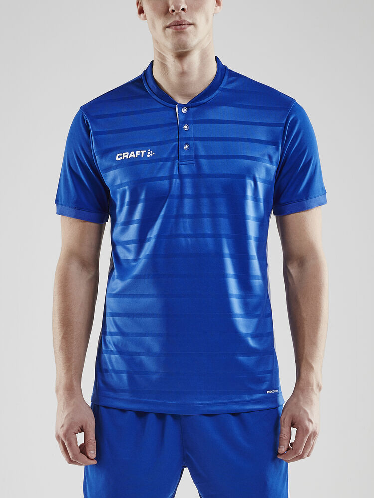 Craft Pro Control Button Jersey M - CLUB COBOLT-WHITE [346900] / XS