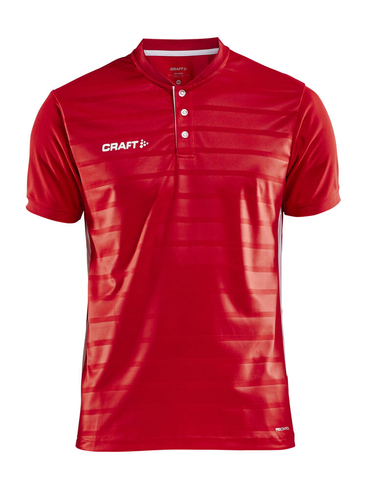 Pro Control Button Jersey M från Craft i Bright red/Vit
