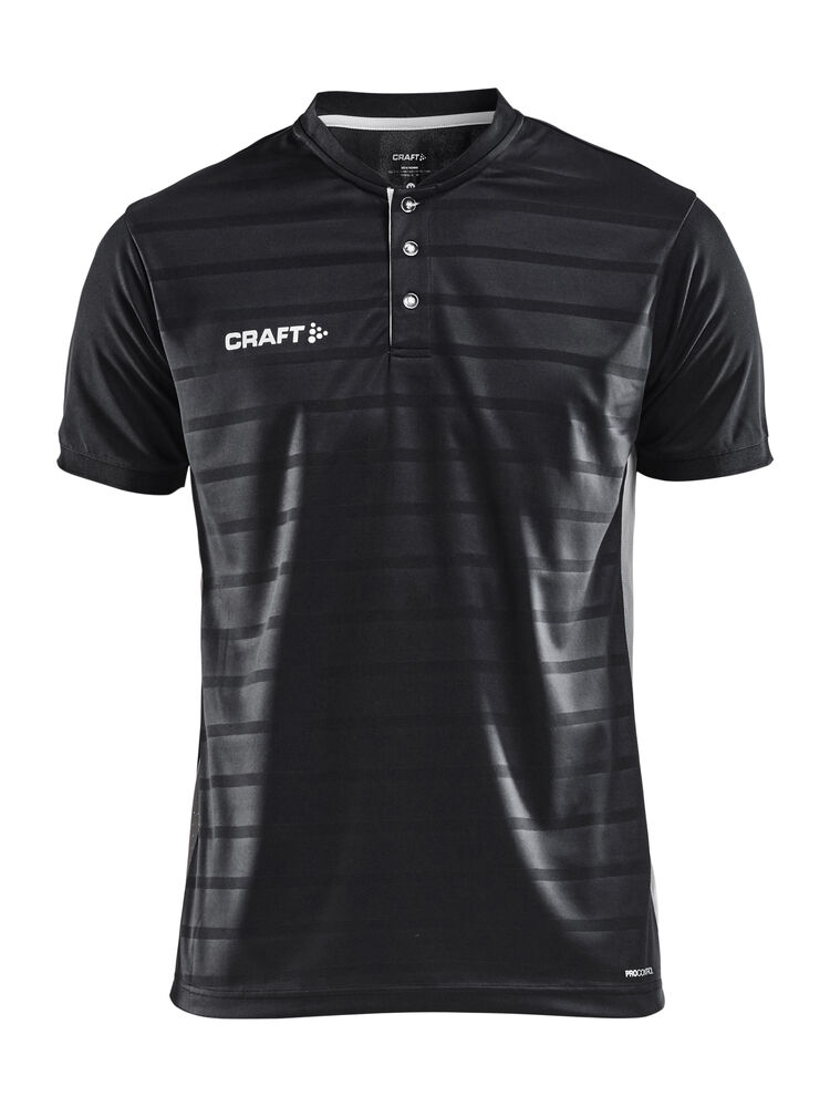 Craft Pro Control Button Jersey M - Black/White AW25 [999900] / XS