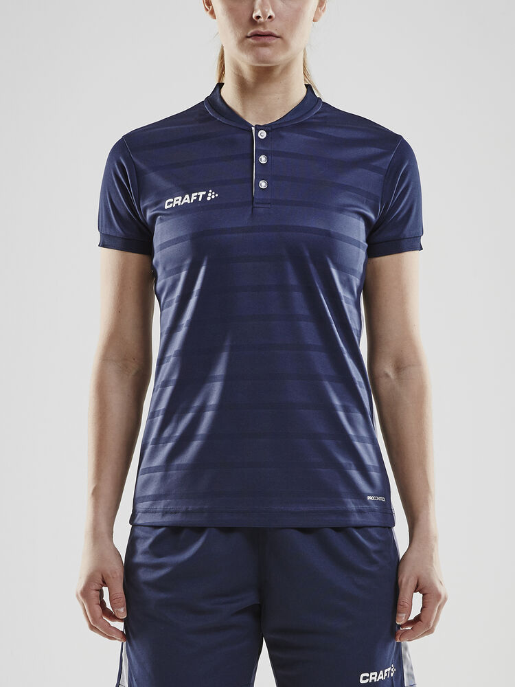 Craft Pro Control Button Jersey W - Navy-White [390900] / XS