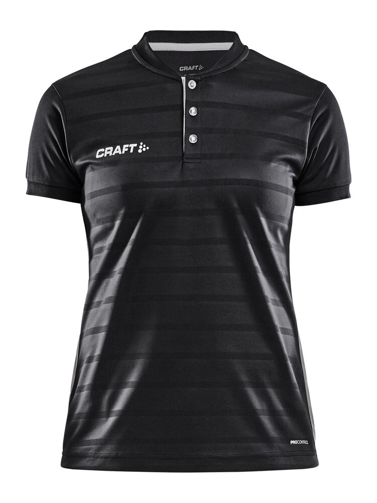 Craft Pro Control Button Jersey W - Black/White AW25 [999900] / XS