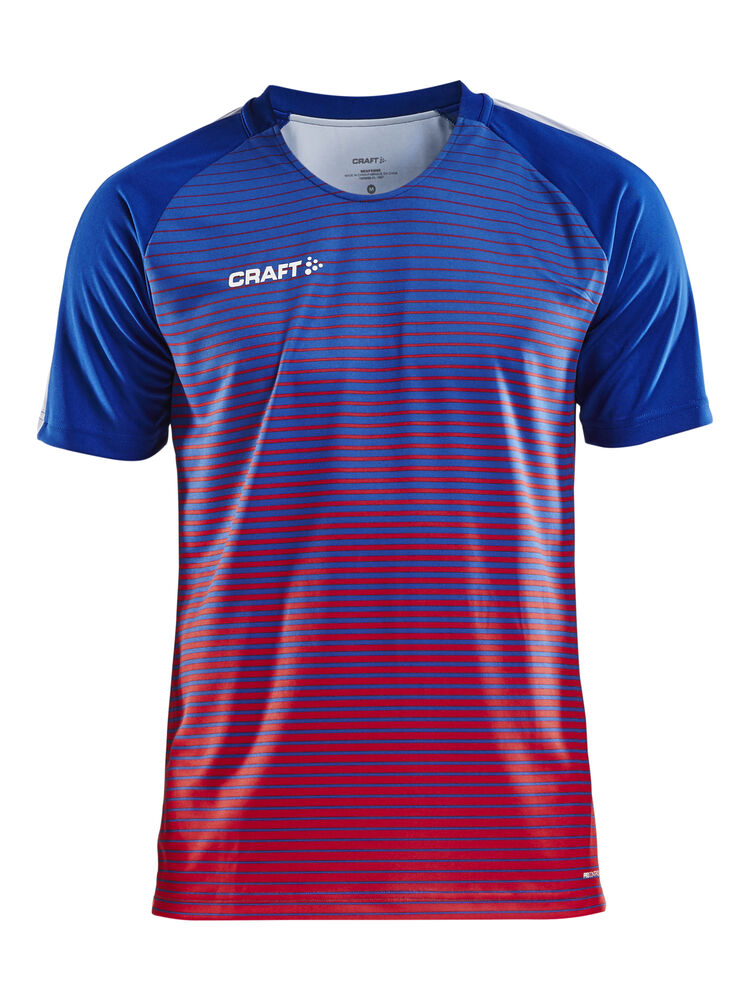 Craft Pro Control Stripe Jersey M - Club Cobolt/Bright Red [346430] / XS